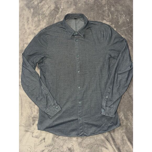 lululemon athletica Other - Lululemon Men's Shirt‎ Blue Performance Commission Vented Live In Practice Sz M